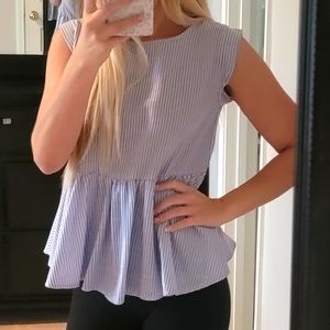 Zara peplum top